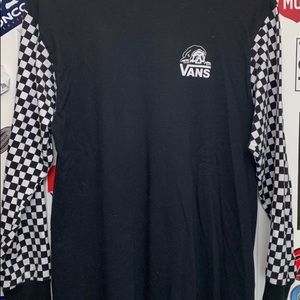 Vans x Skull Long sleeve checkered tee